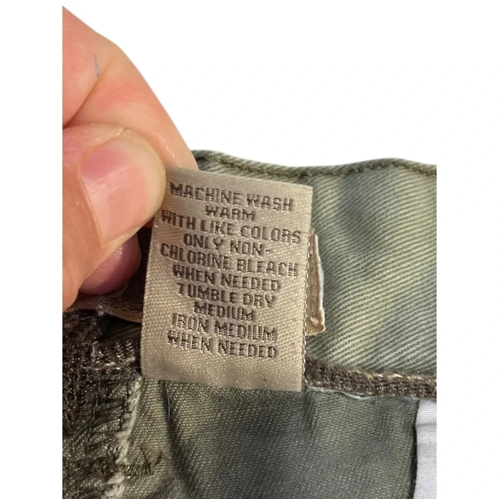 G.H. Bass Olive‎ Green Cargo Shorts Men's Size 34 Outdoors Gorpcore Hiking